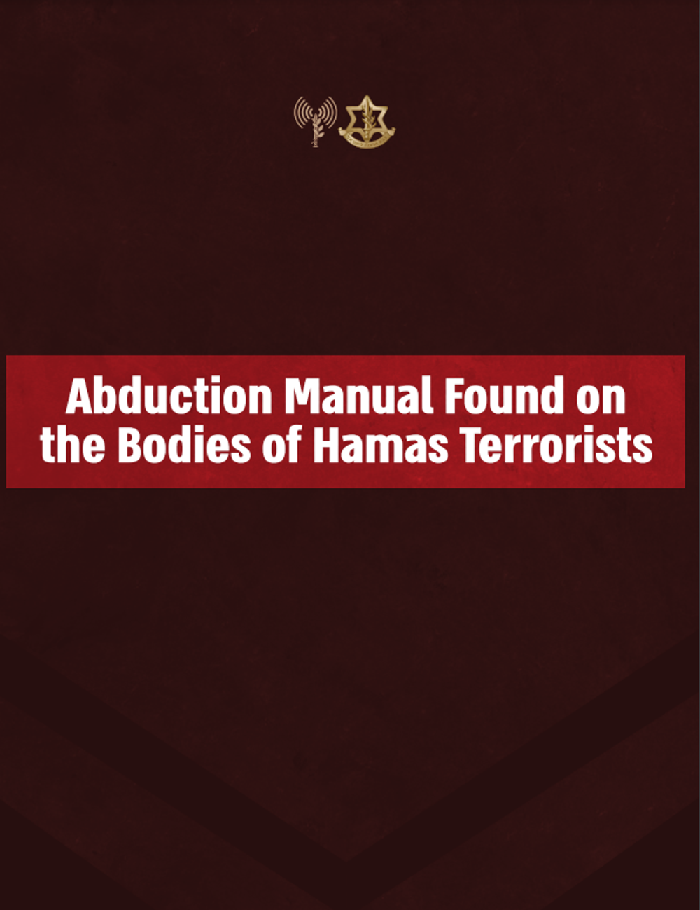 Abduction Manual Found on the Bodies of Hamas Terrorists (1)