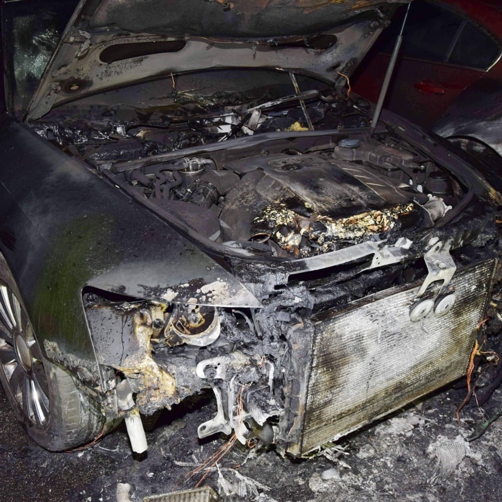 podpalene auta dunajska streda