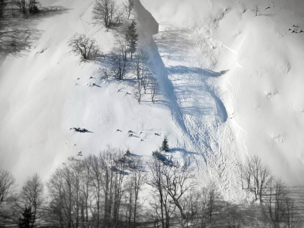 hory kopec lavína il