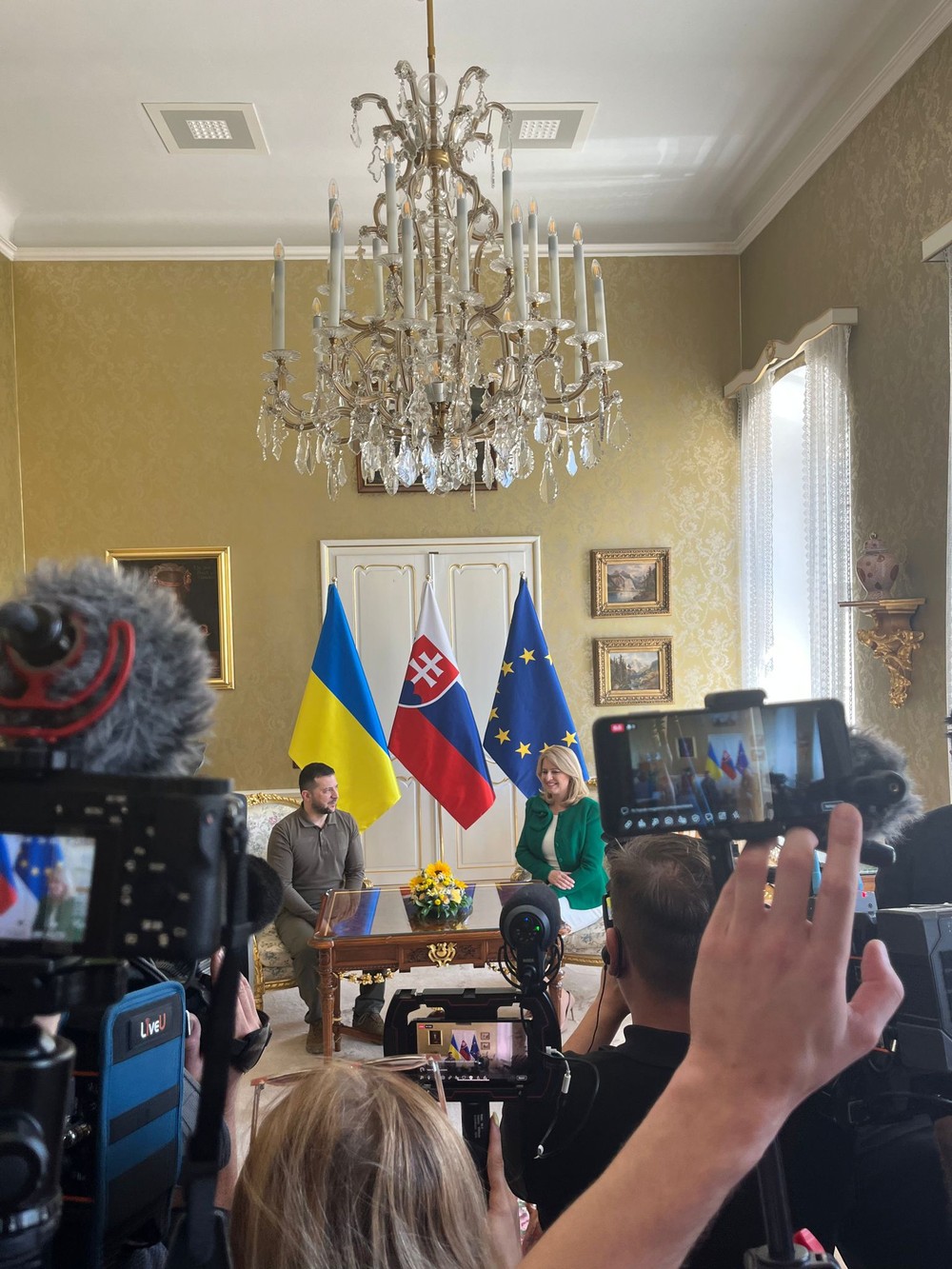 Bratislava Zelenskyj návšteva Slovenska Prezidentský paláíc Ukrajina (8)