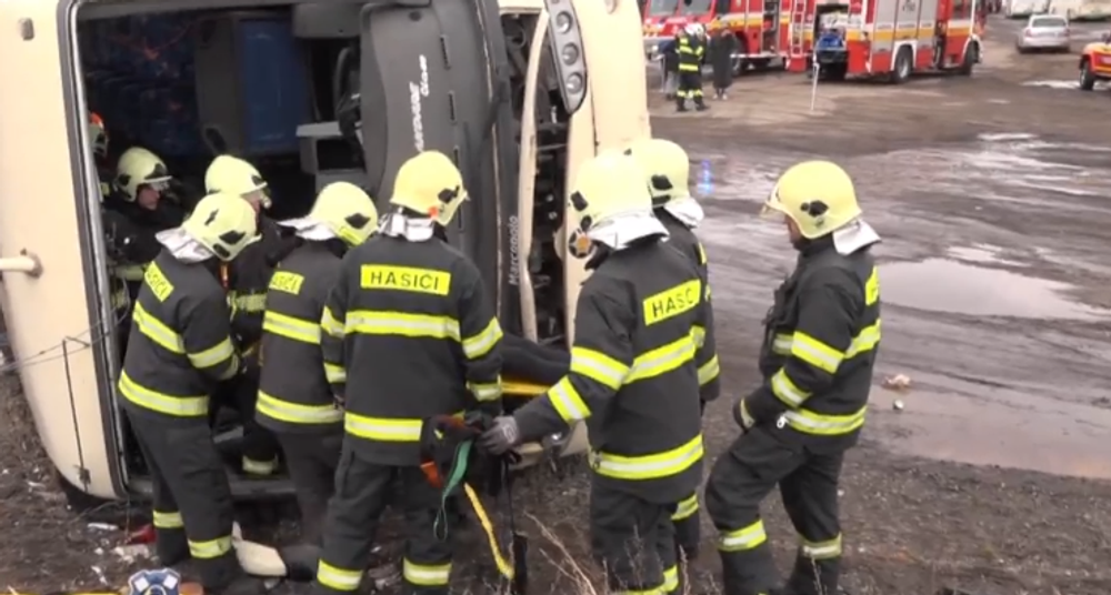 Nácvik záchrany z autobusu