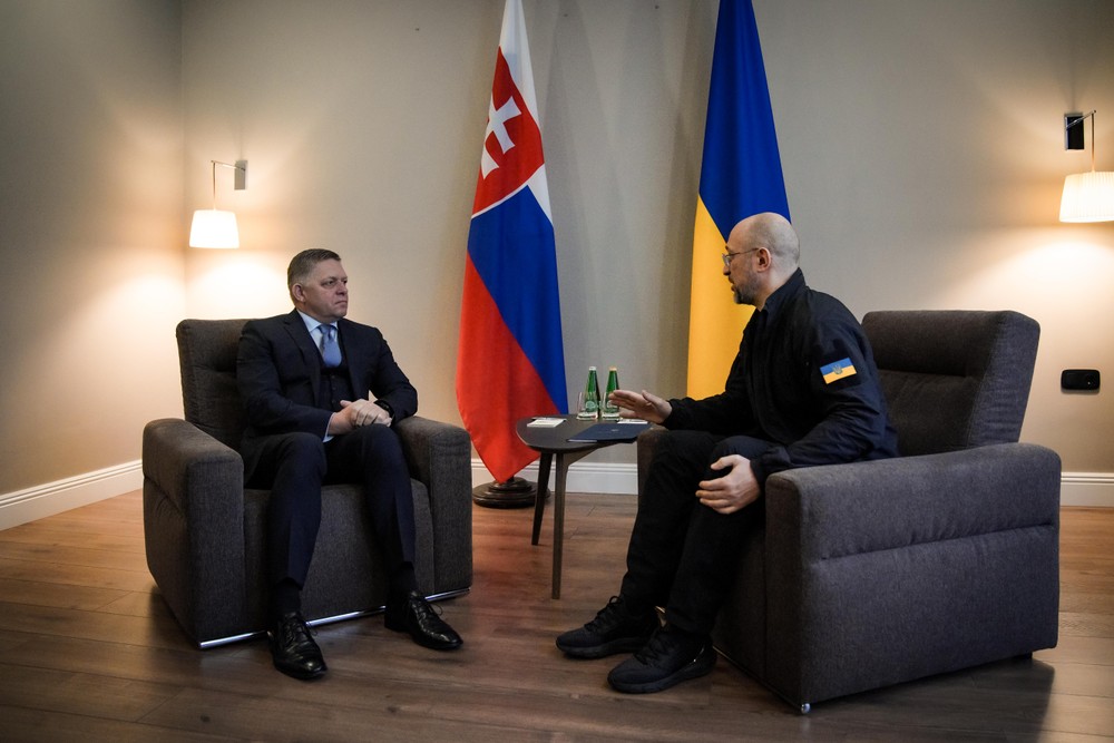 Robert Fico Denys Šmyhal stretnutie Užhorod (3)