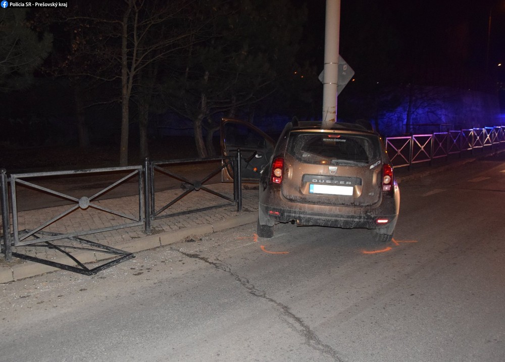 Popradčan skončil v stĺpe verejného osvetlenia