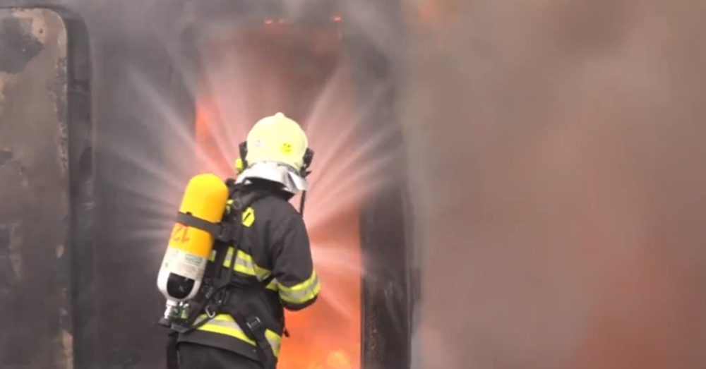 Nácvik záchrany z autobusu