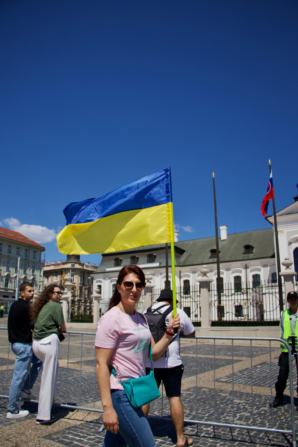 zelenskyj bratislava prezidentsky palac atmosfera ukrajinci