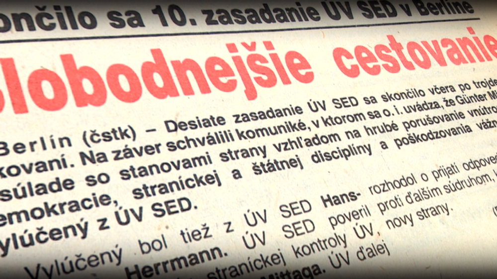 Exkurzia do histórie: O čom sa písalo 11. novembra 1989