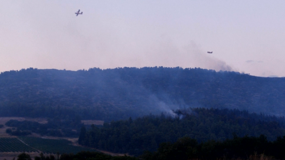Veľký požiar neďaleko Atén