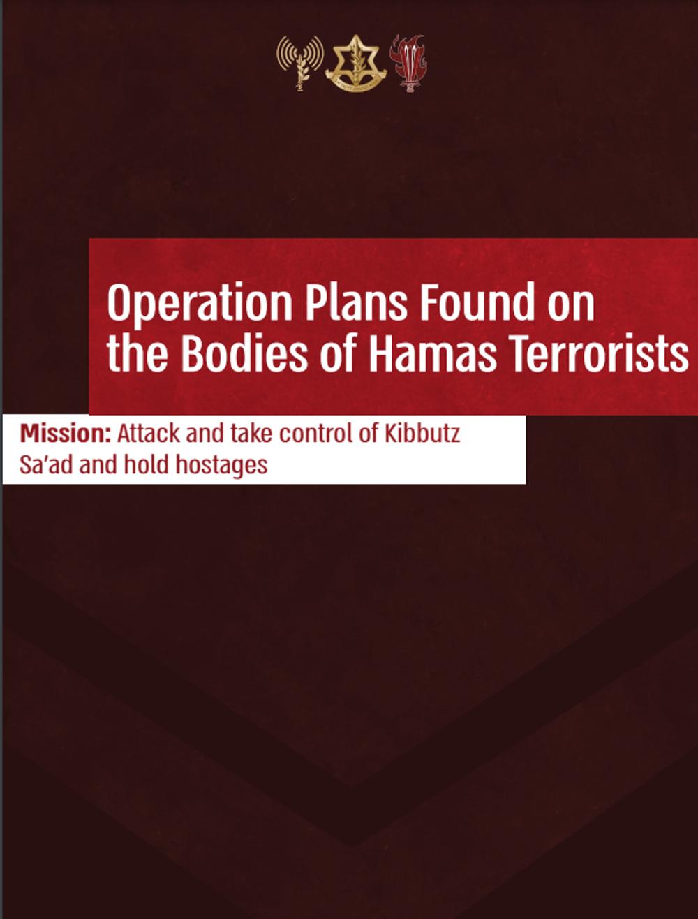 Operation plans found on the bodies of Hamas Terrorists (1)