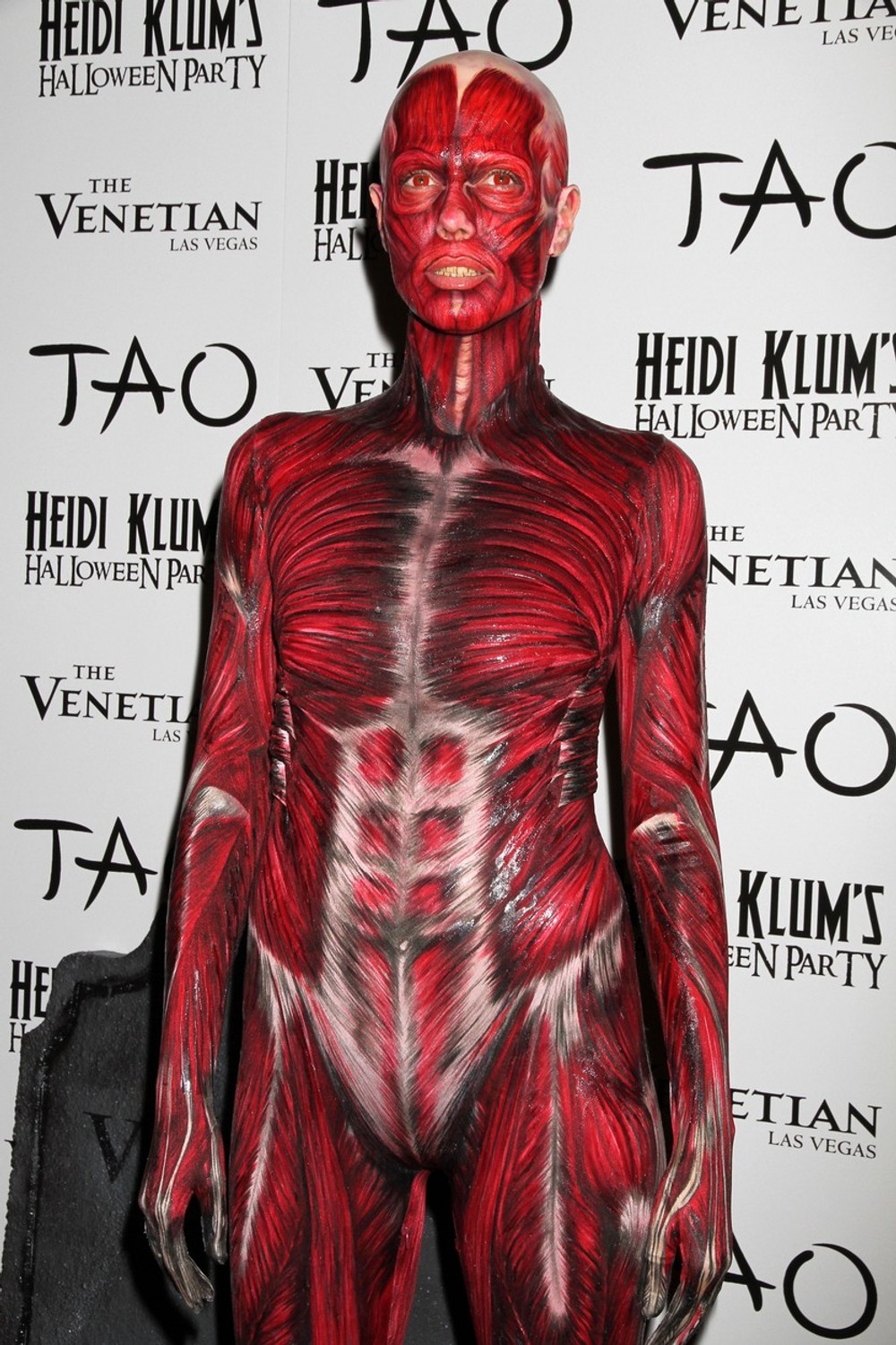 Heidi Klum v halloweenskom kostýme