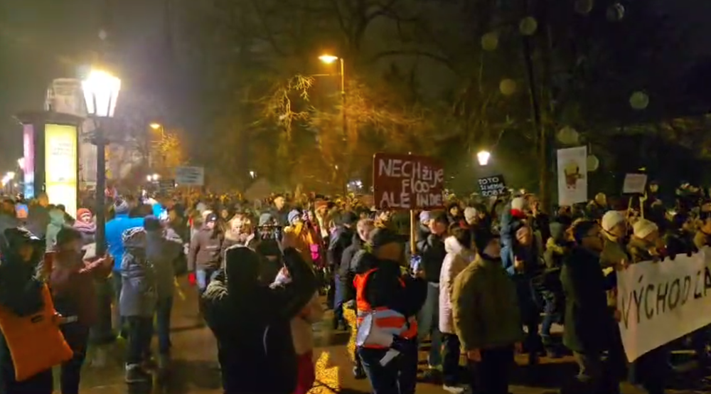 Protest v Košiciach