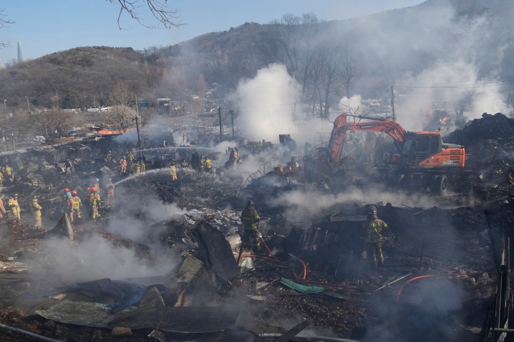 Požiar v Južnej Kórei