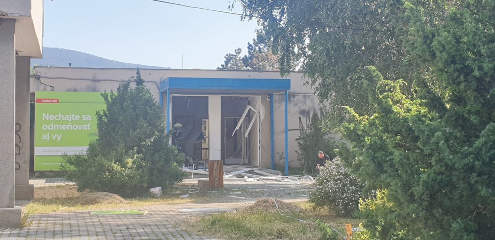 Výbuch bankomatu v Turni nad Bodvou