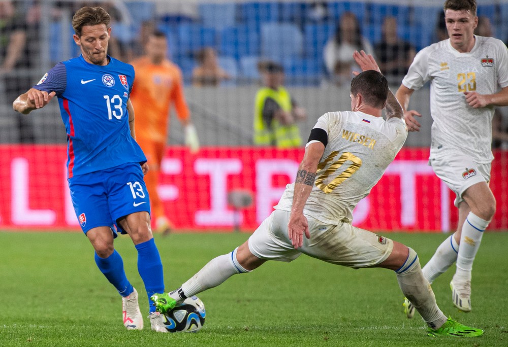 Zo zápasu Slovensko - Lichtenštajnsko 3:0 na Tehelnom poli