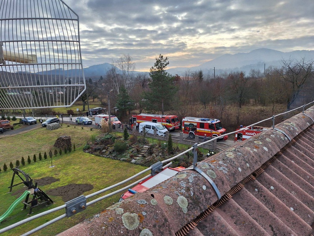 Požiar v obci Nový Salaš