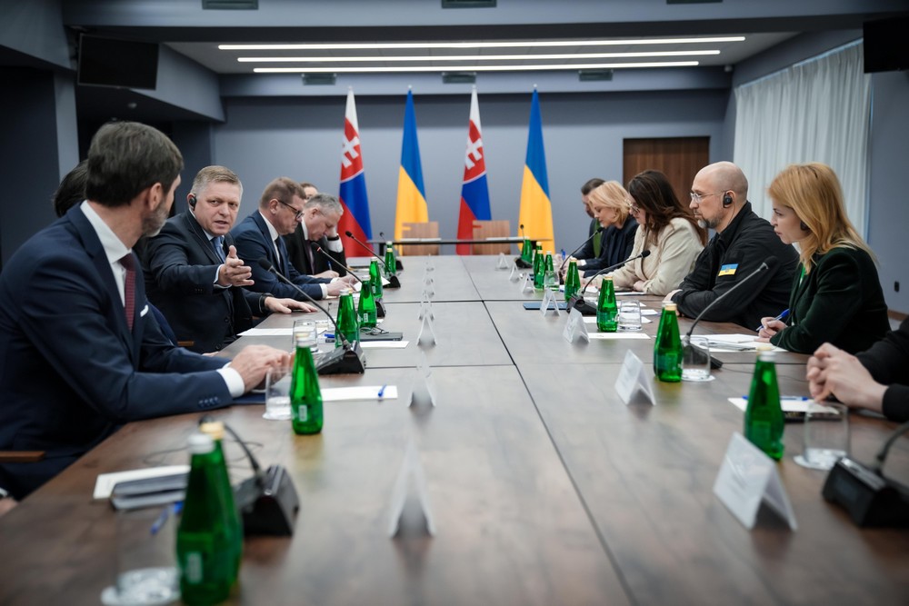 Robert Fico Denys Šmyhal stretnutie Užhorod (13)