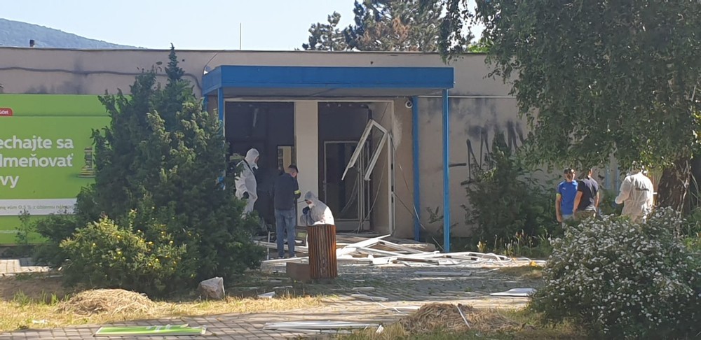 Výbuch bankomatu v Turni nad Bodvou