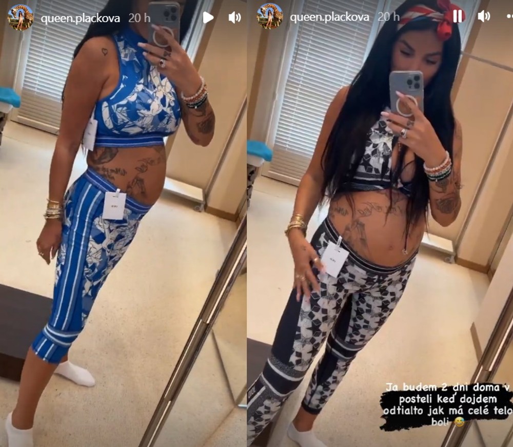 plackova tehotensky outfit