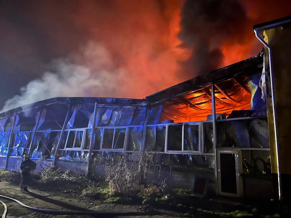 Požiar haly - Moravský Svätý Ján