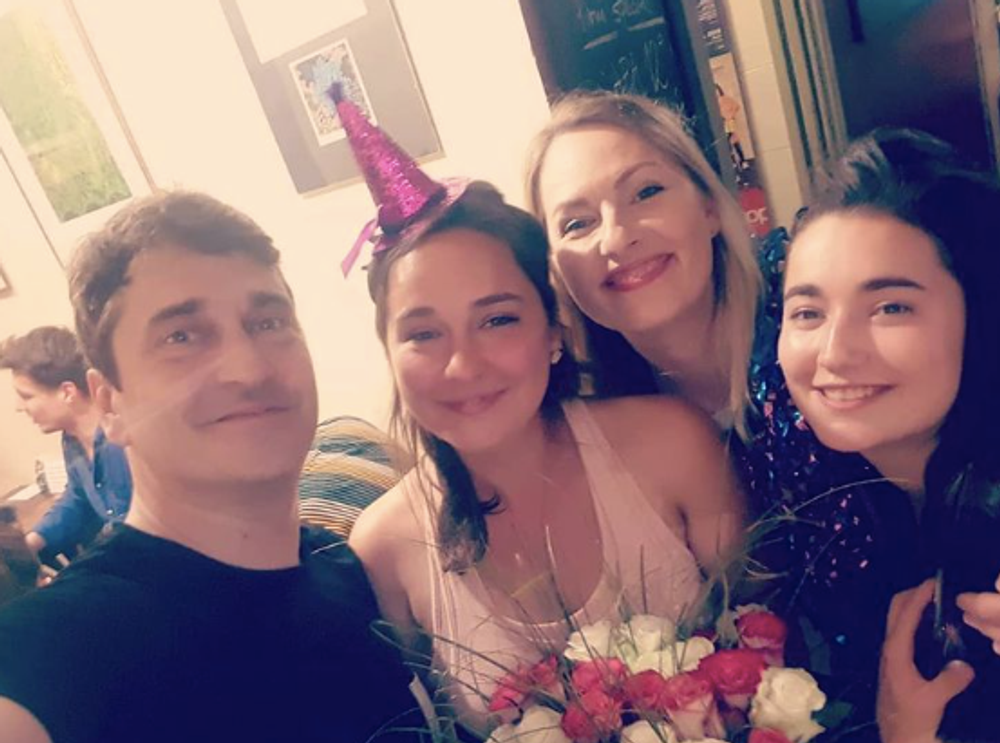 Saša Rašilov s manželkou Lídou a dcérami Antoniou a Josefínou