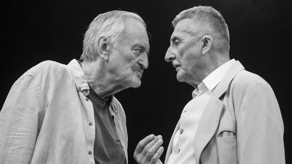 Milan Lasica a Martin Huba v insenácii Starí majstri