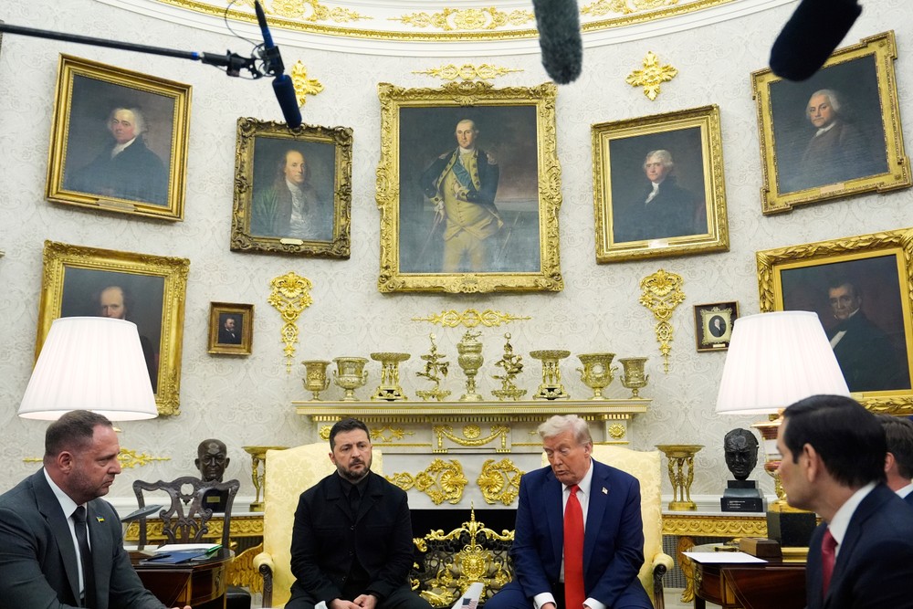 Donald Trump a Volodymyr Zelenskyj 