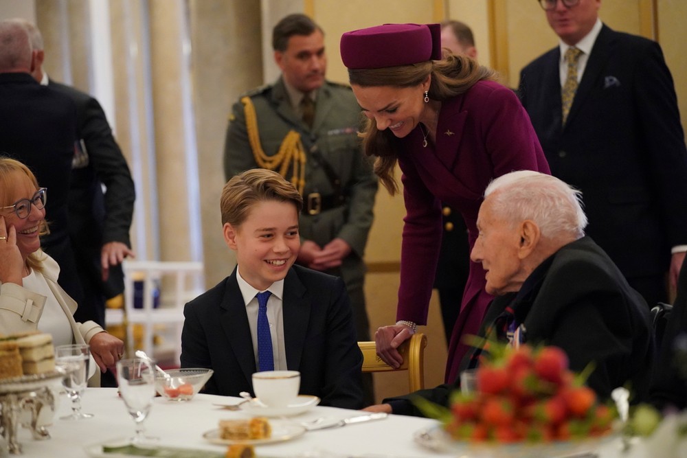 Princ George s rodinou