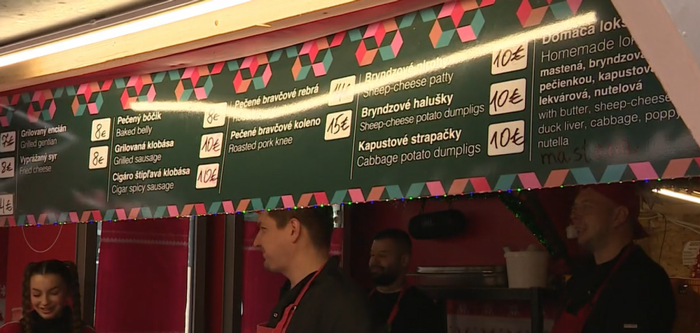 Ponuka na vianočných trhoch