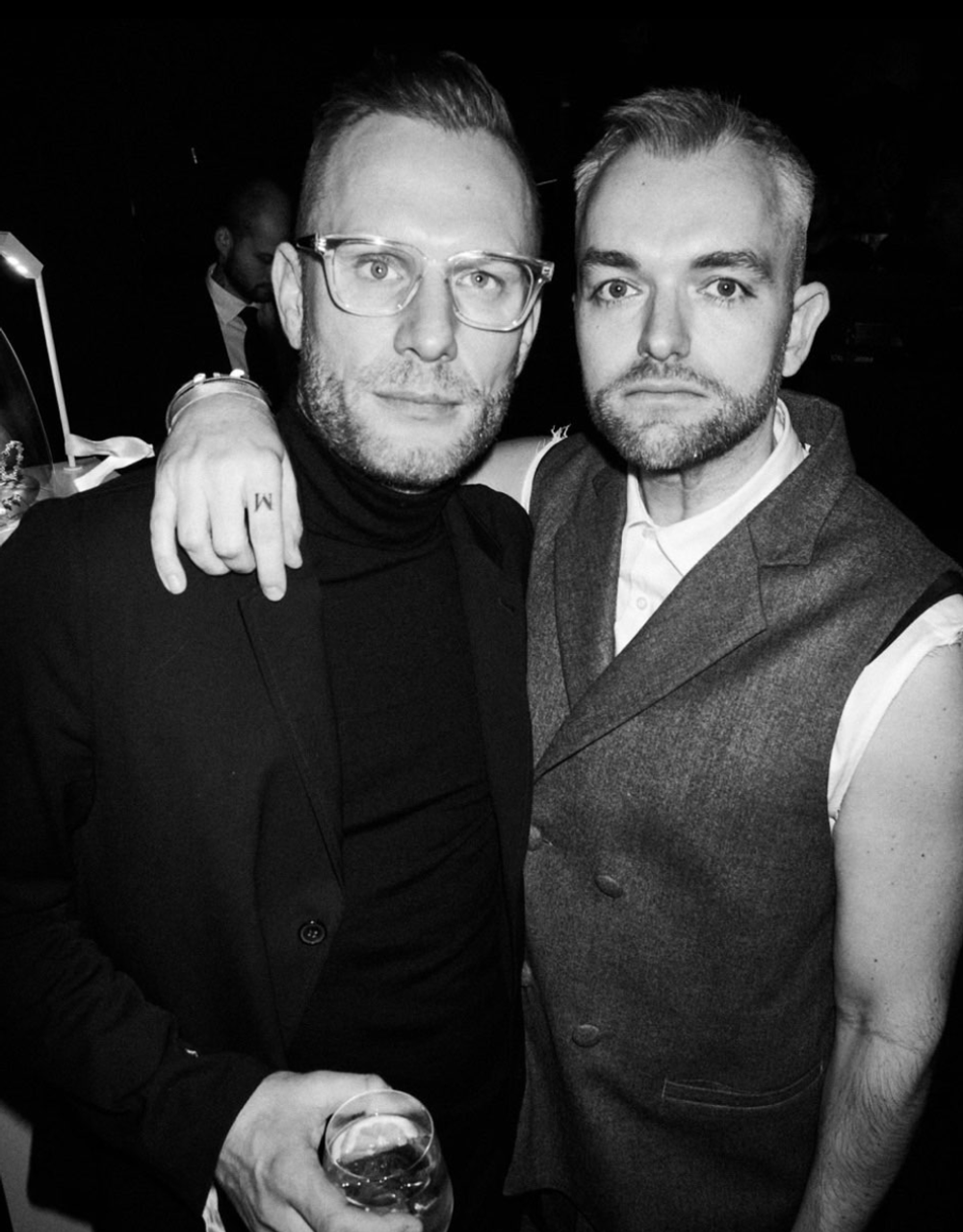 Jan Pokorný s priateľom