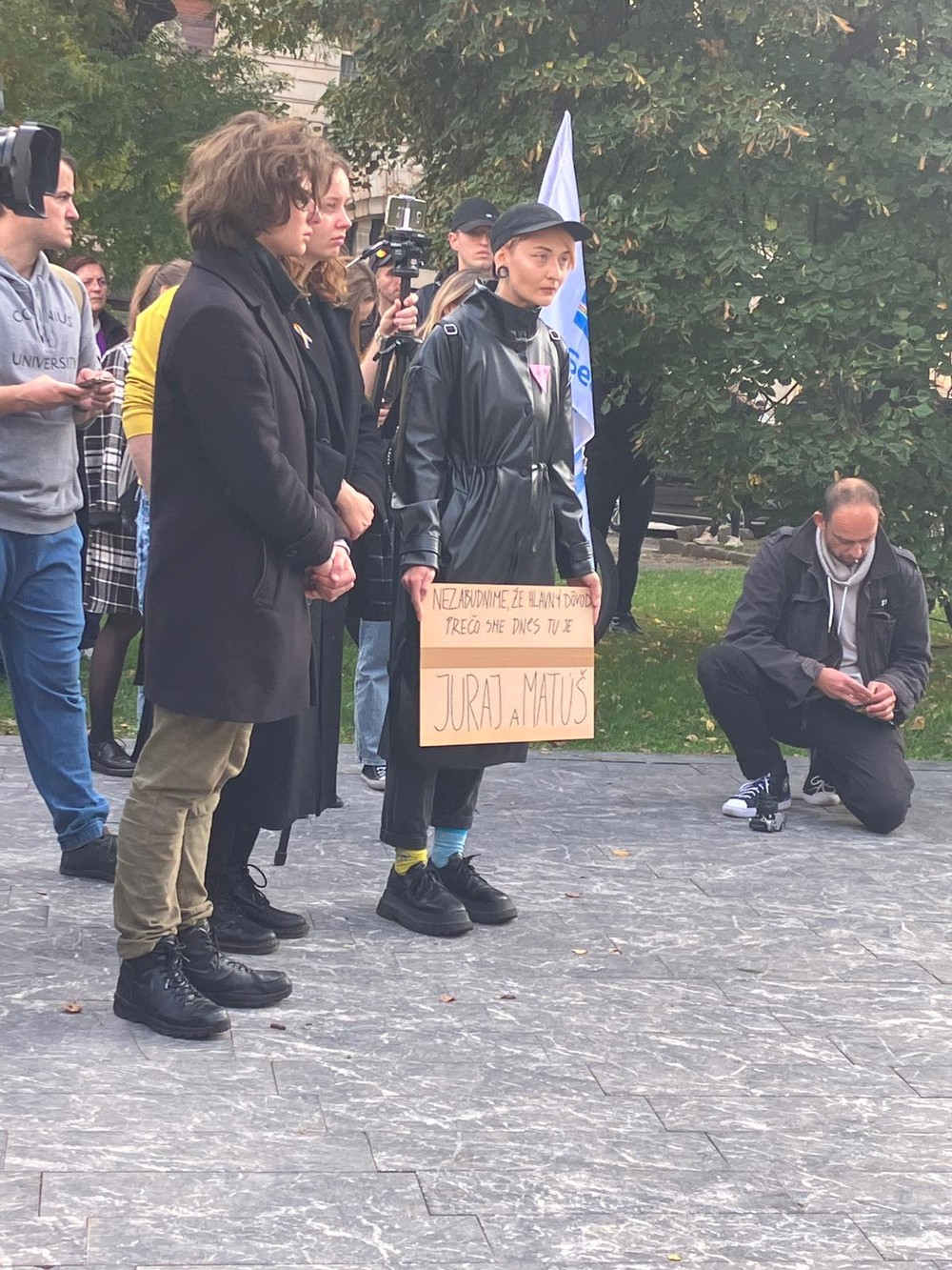 Pochod Zostávame v uliciach na pamiatku Matúša a Juraja