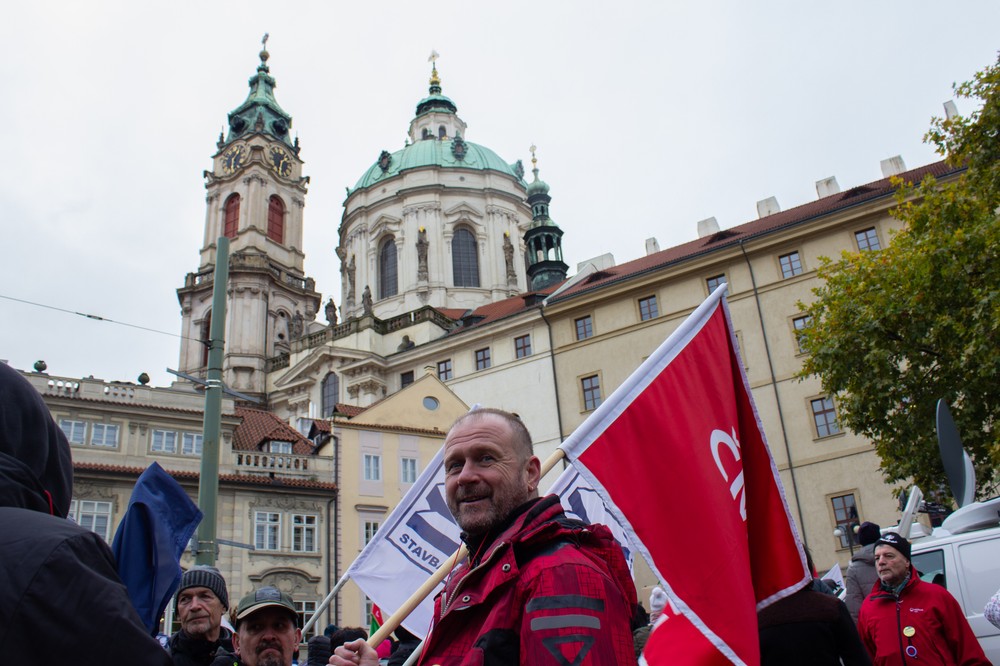 protest štrajk odbory Česko Praha (3)