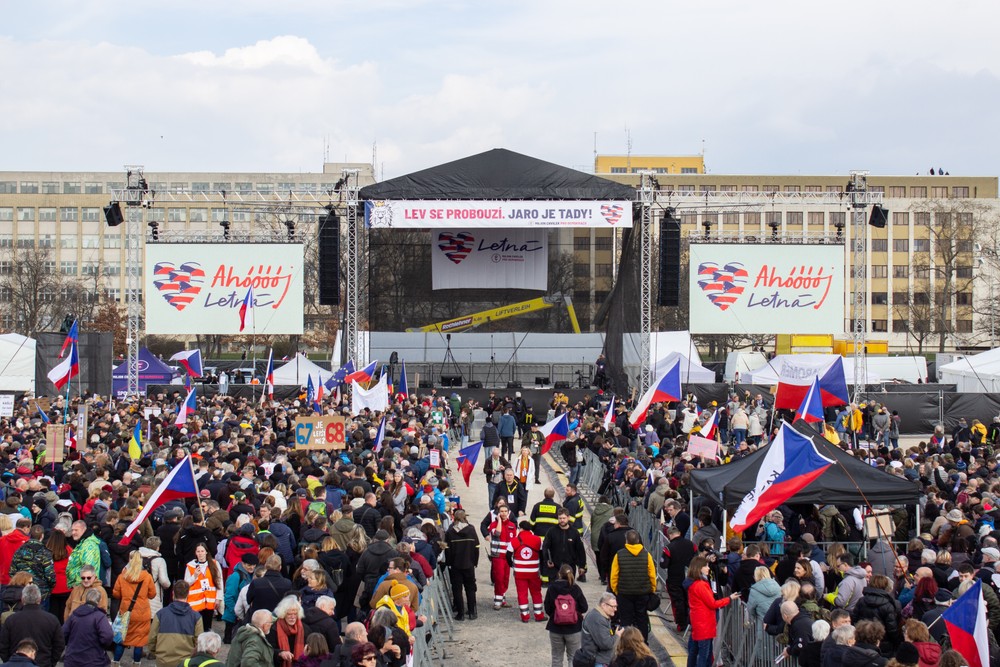 Protesty v Prahe 1