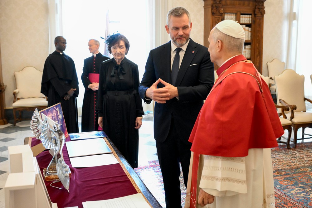 Slovenský prezident Peter Pellegrini vo Vatikáne