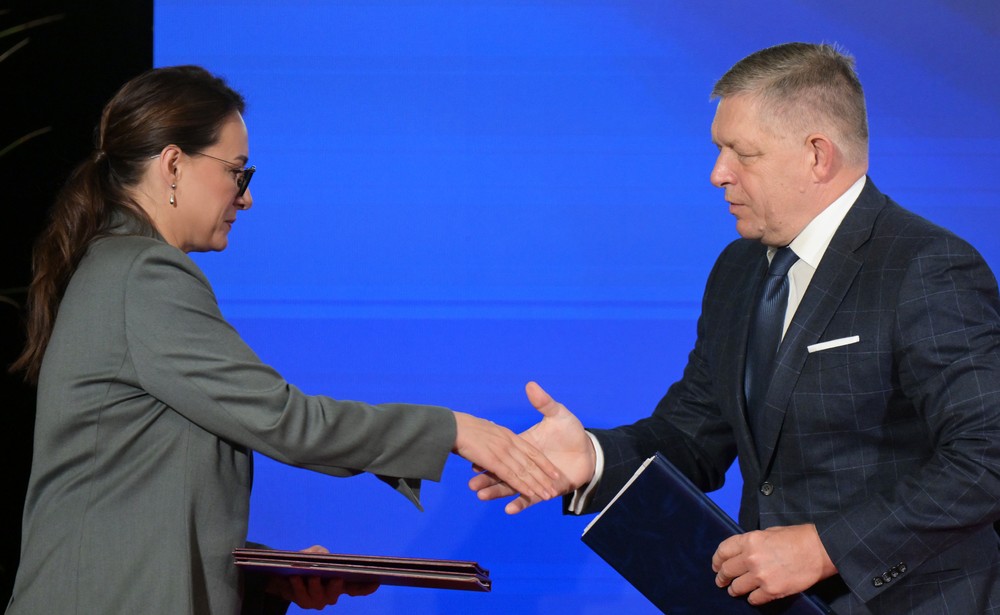 Robert Fico a Julija Svyrydenková 4