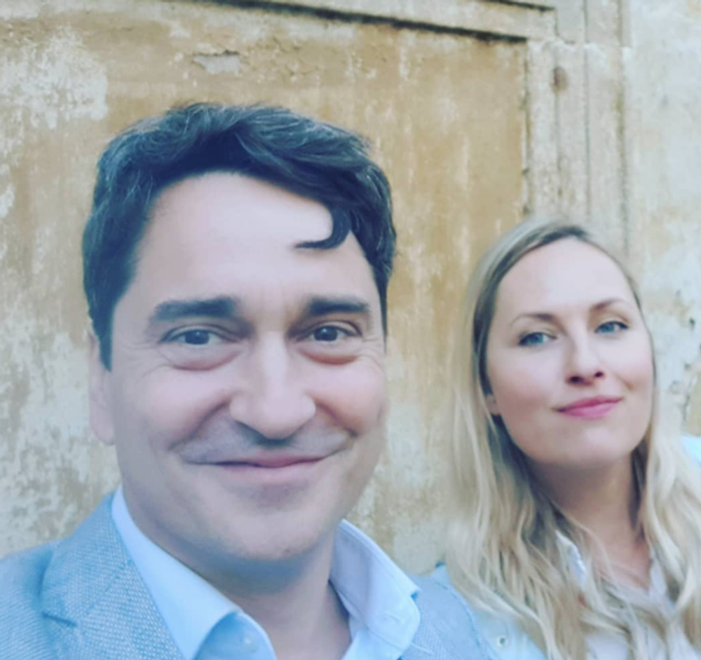 Saša Rašilov s manželkou