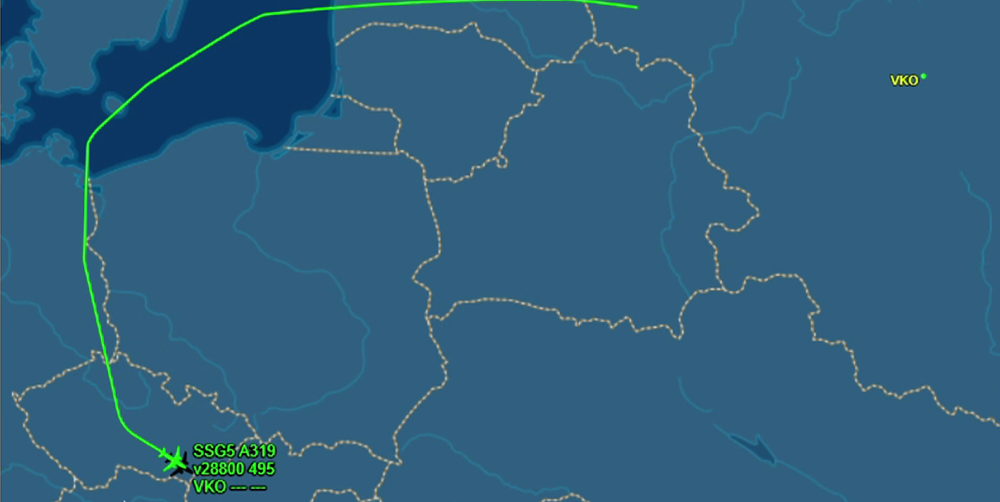 cesta lietadla na slovensko