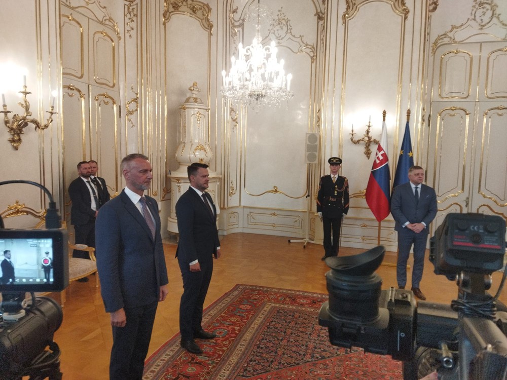 Samuel Migaľ v prezidentskom paláci