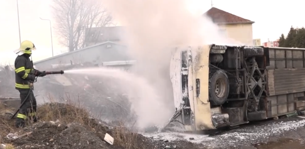 Nácvik záchrany z autobusu