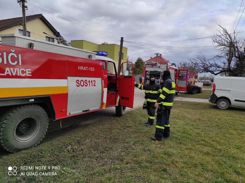 Požiar rodinného domu v Komjaticiach