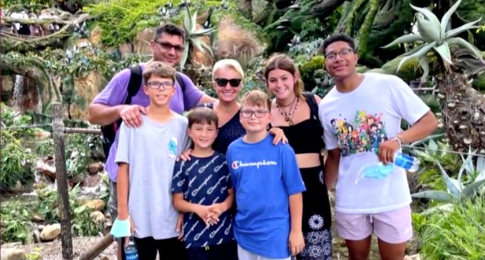 Aneta Parišková s rodinou