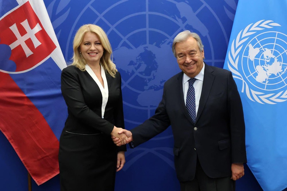 Zuzana Čaputová António Guterres OSN USA