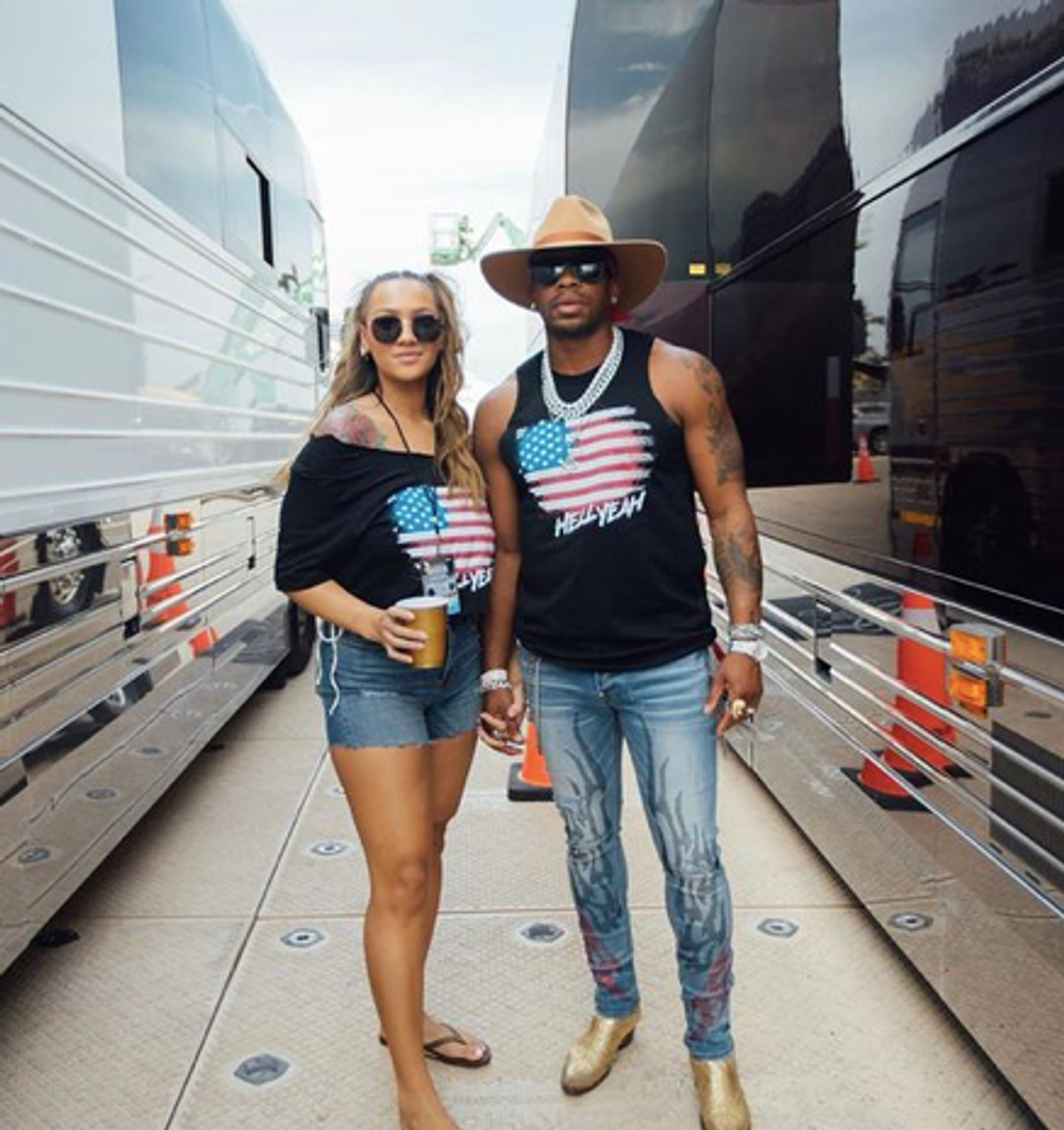 Jimmie Allen s manželkou Alexis