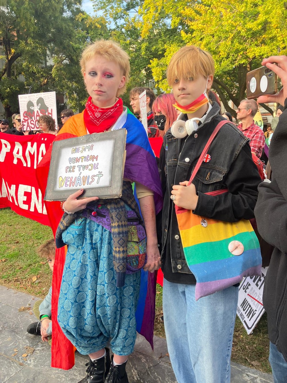 Pochod Zostávame v uliciach na pamiatku Matúša a Juraja