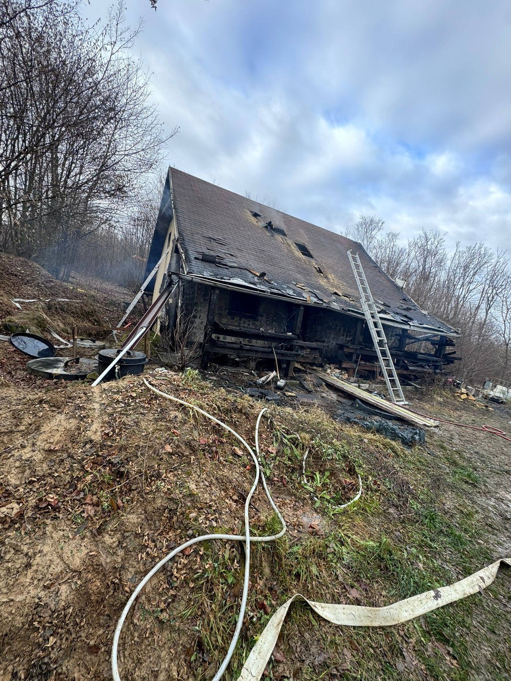 Požiar v obci Nový Salaš