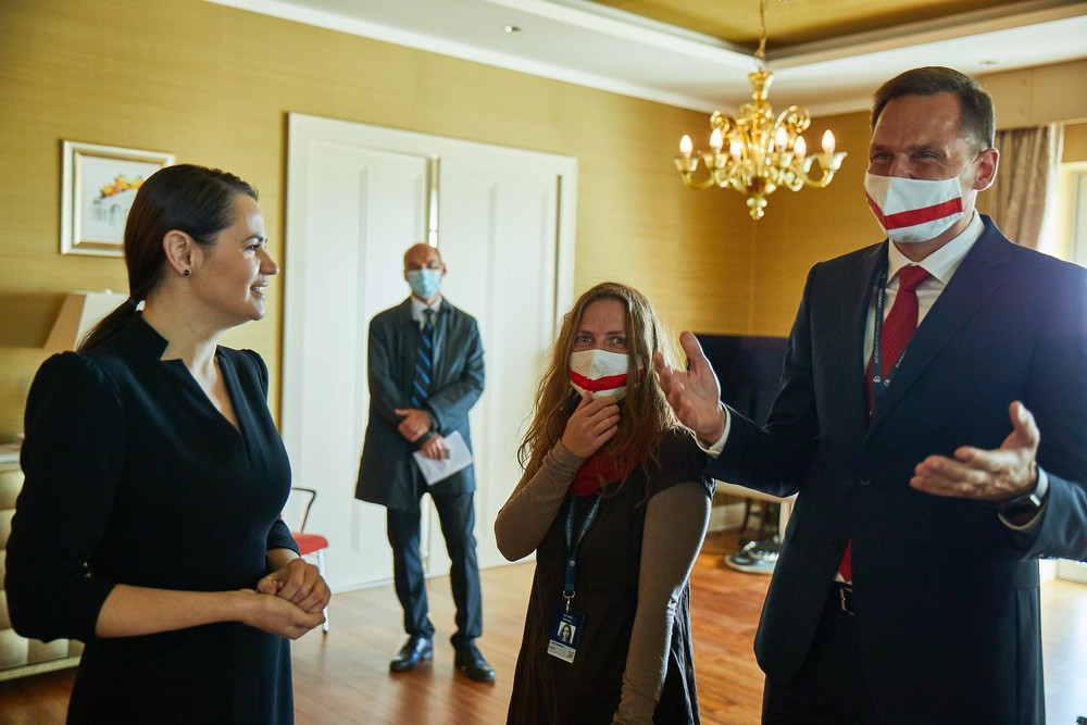 Cichanovská na Slovensku