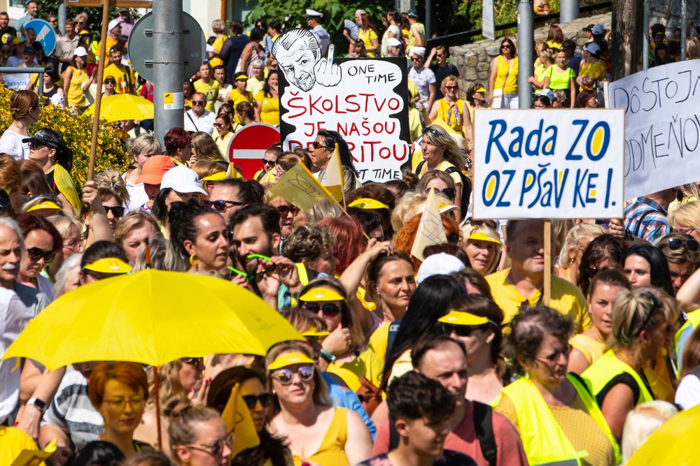 Bratislava protest učiteľov