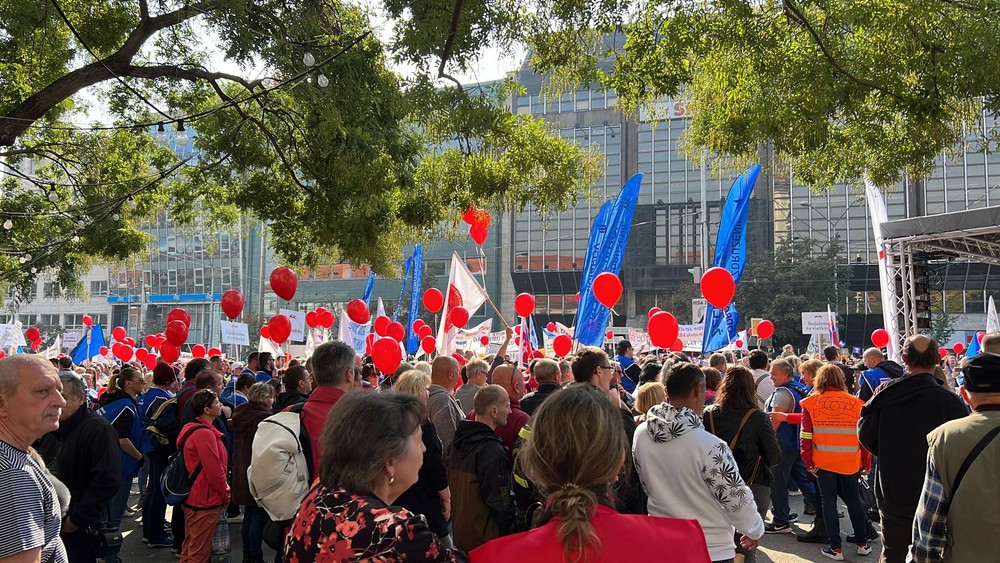 Odborový zväz KOVO protest