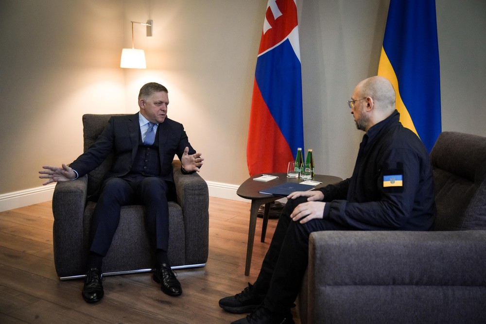 Robert Fico Denys Šmyhal stretnutie Užhorod (4)