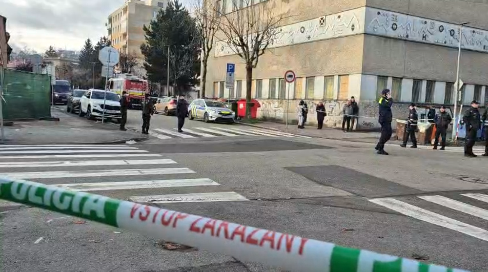 Poplach v centre Žiliny