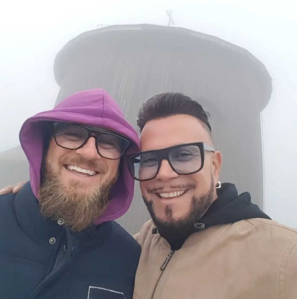 Osmani Laffita s manželom