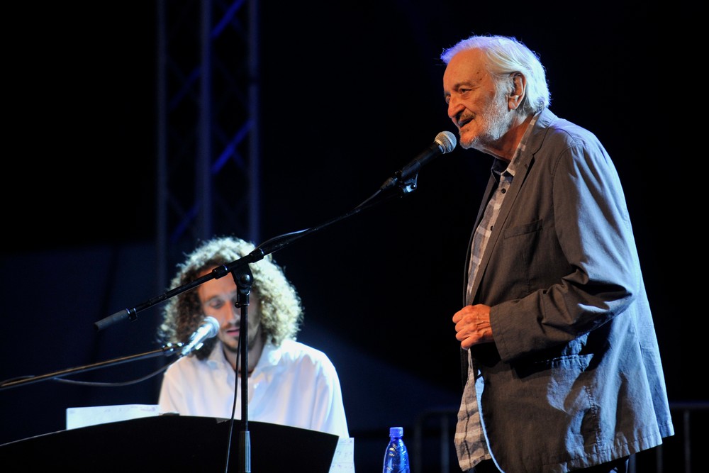 Milan Lasica na koncerte Tribute to freedom na bratislavskom Devíne